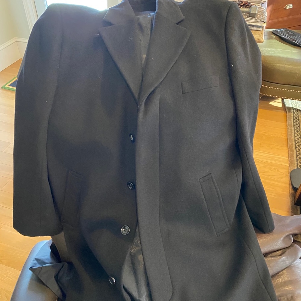 Wool overcoat trench style